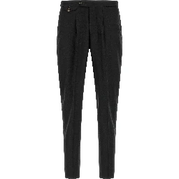Black Virgin Wool Dress Pants