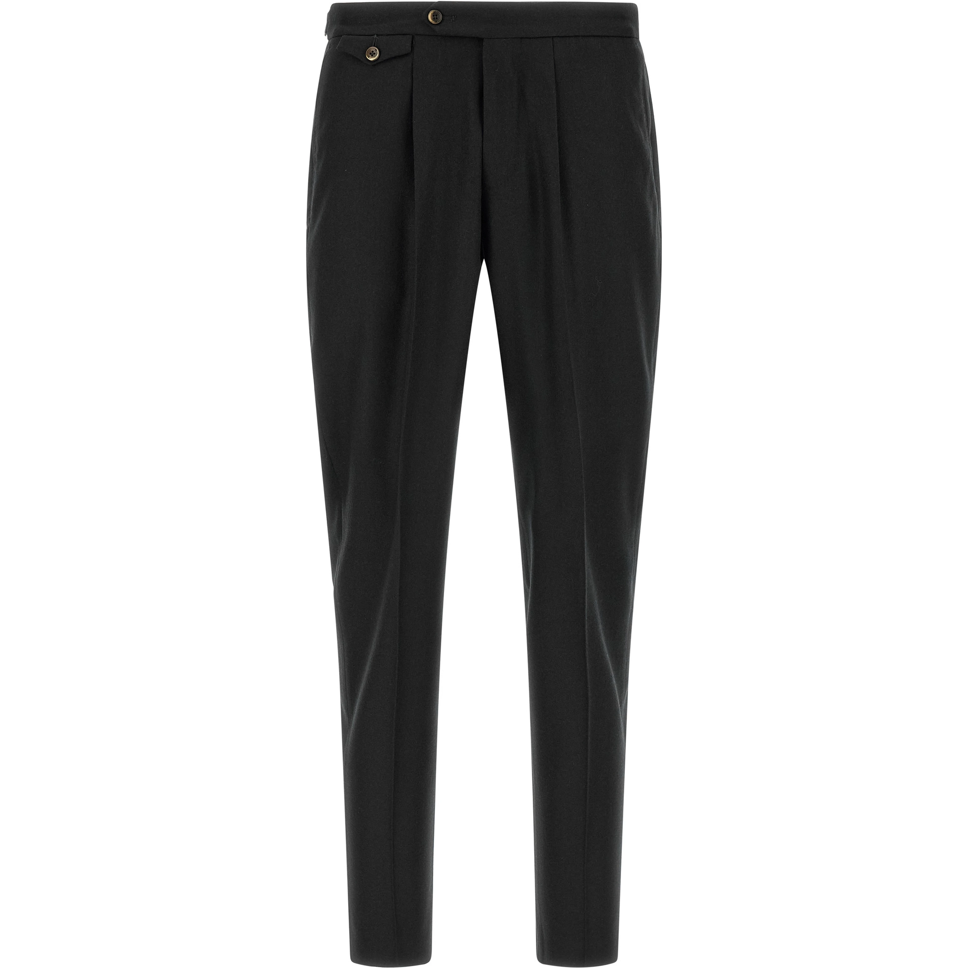 Black Virgin Wool Dress Pants