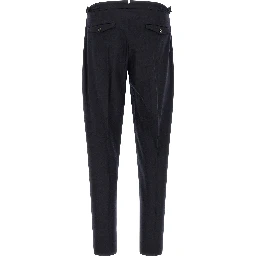 Black Virgin Wool Dress Pants