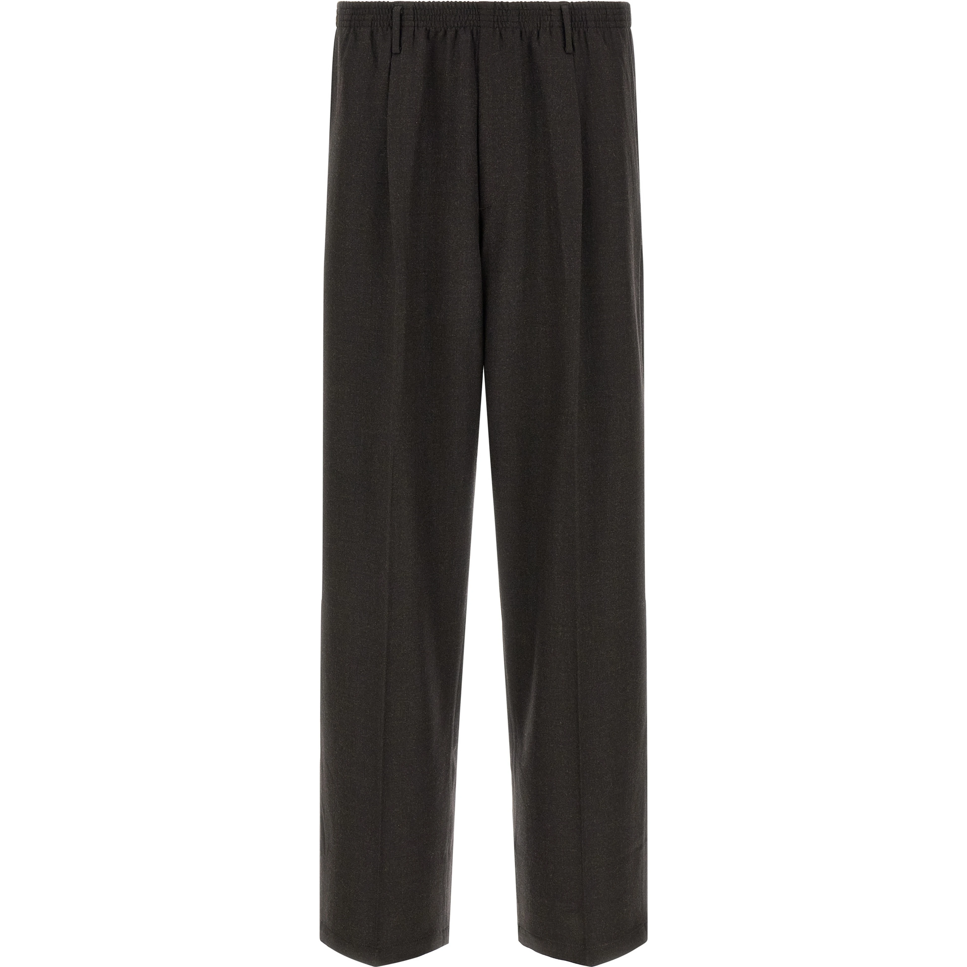 Brown Virgin Wool Dress Pants