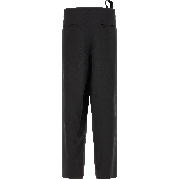 Black Virgin Wool Dress Pants