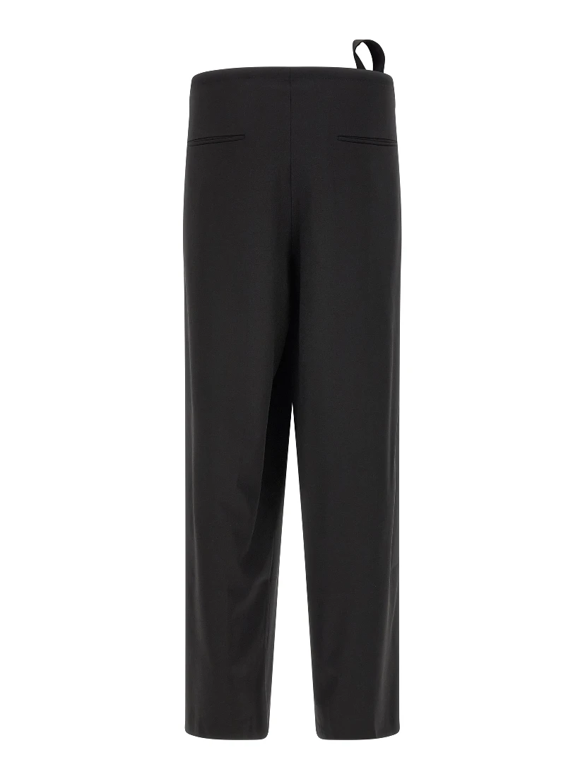 Black Virgin Wool Dress Pants