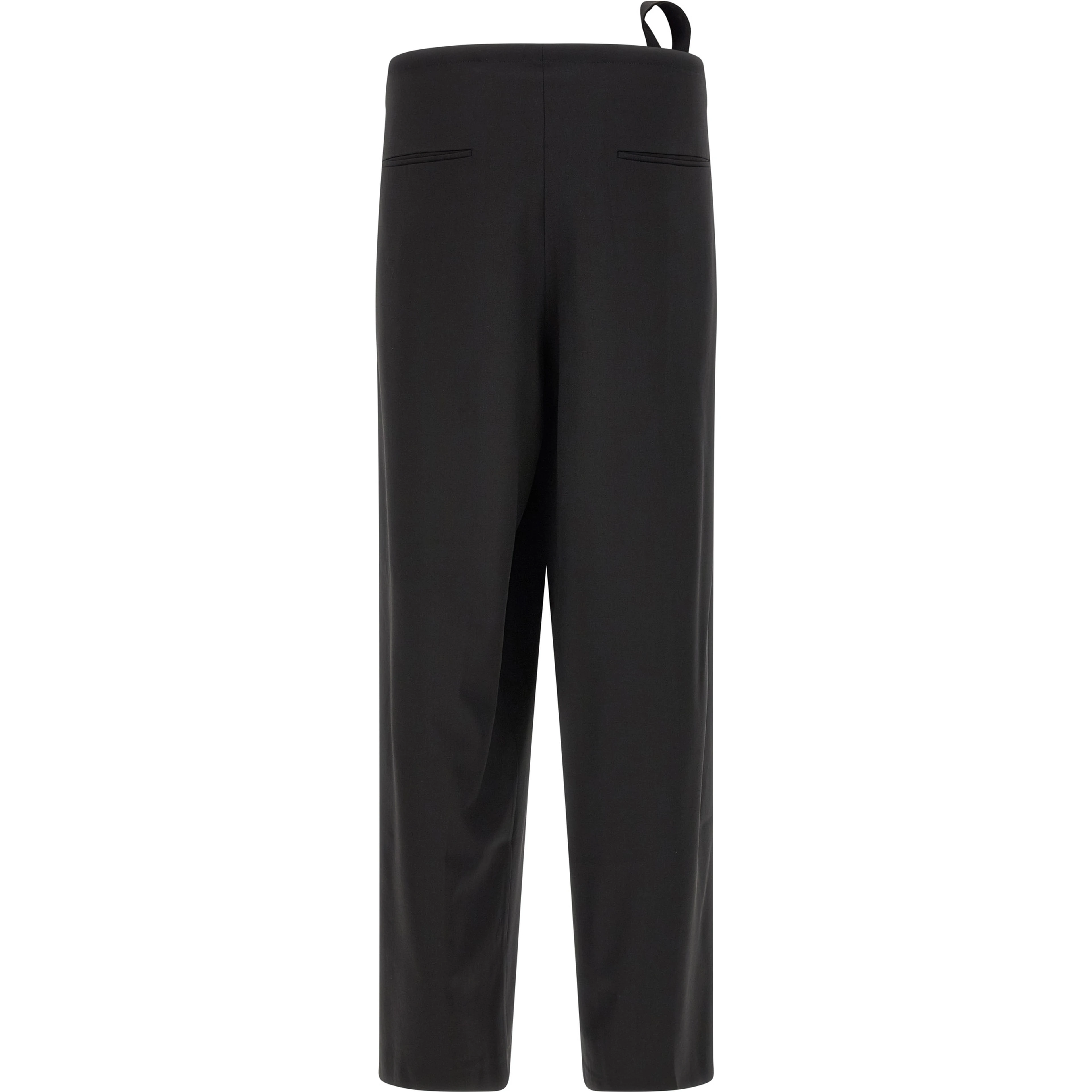 Black Virgin Wool Dress Pants