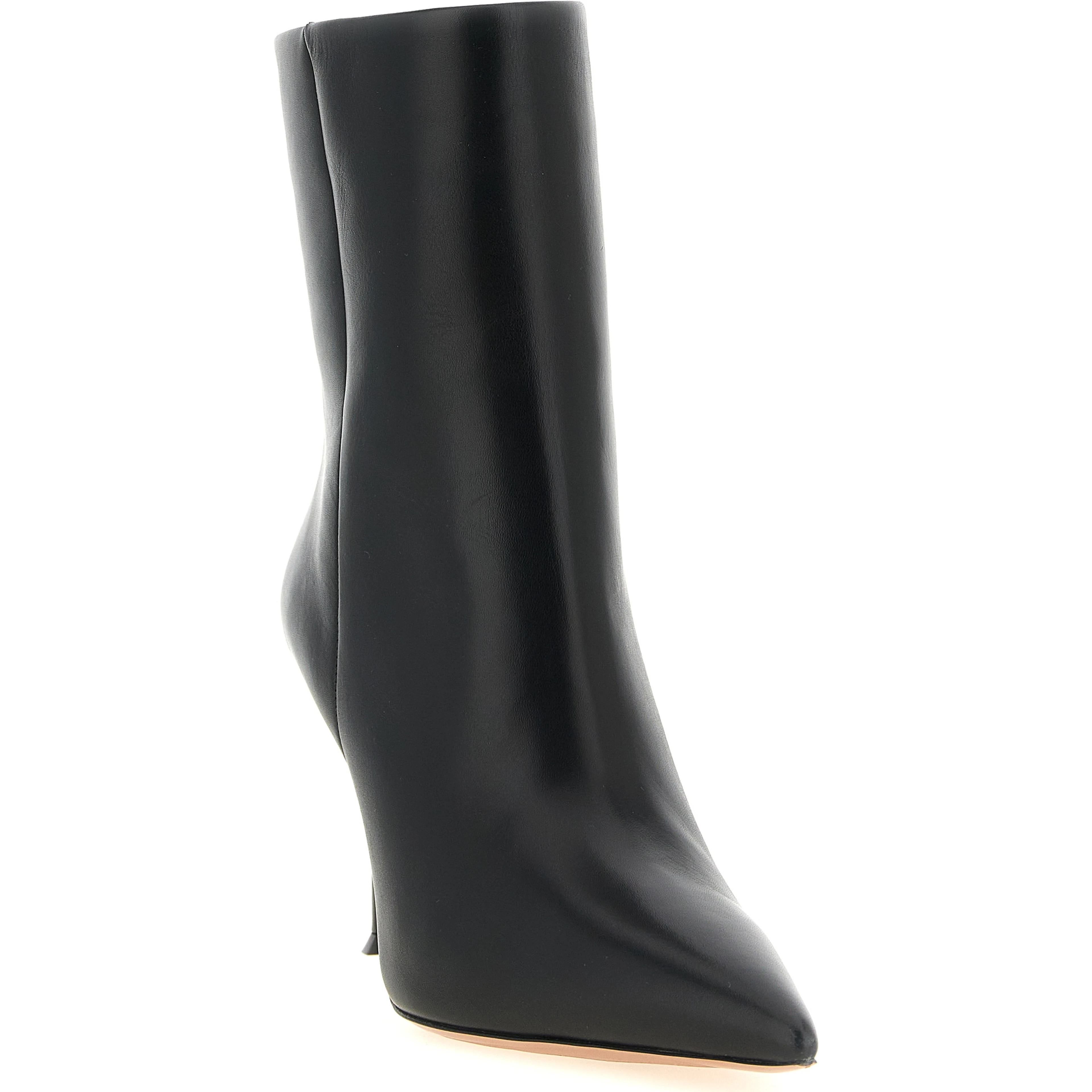 Black Calfskin Ankle Boots