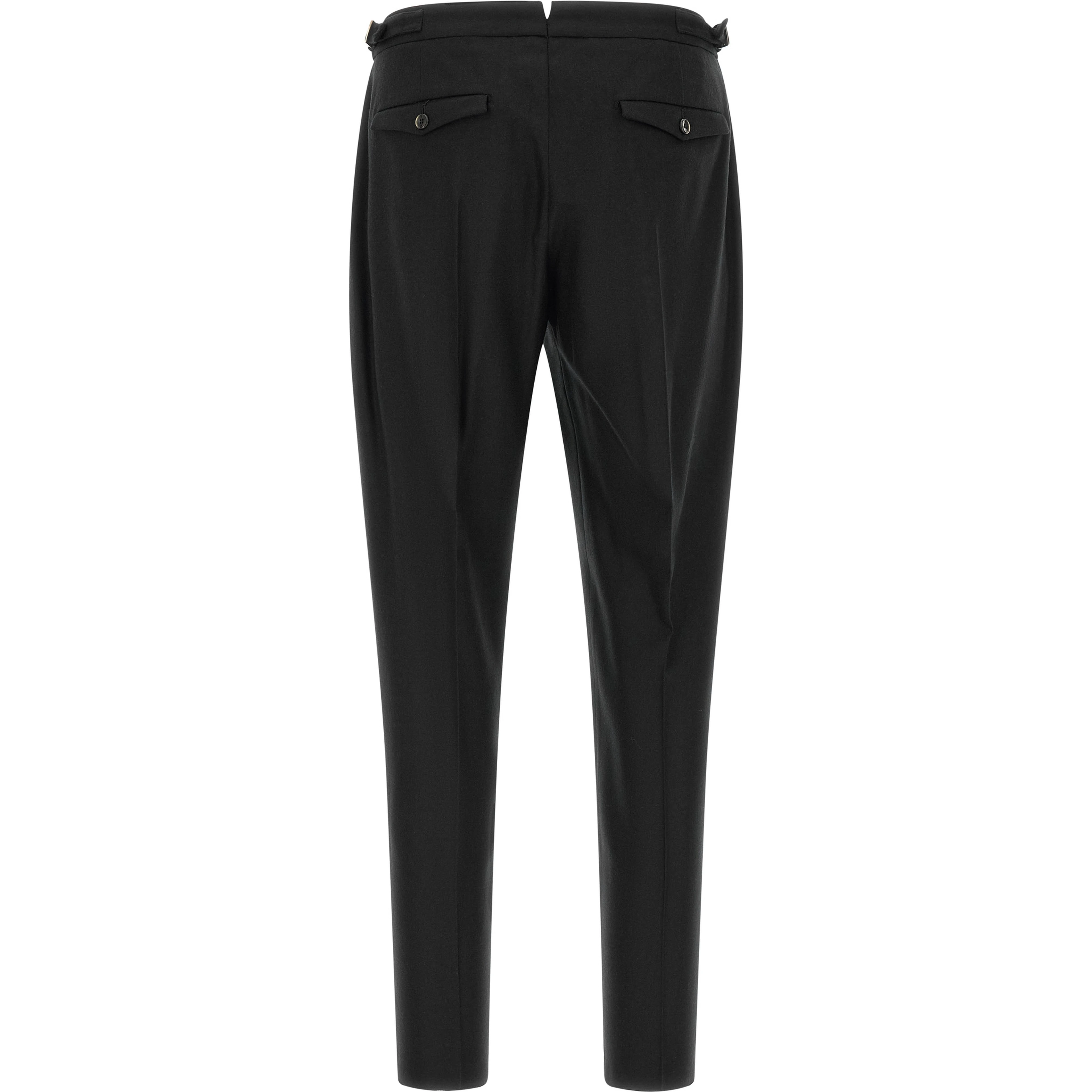 Black Virgin Wool Dress Pants