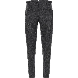 Gray Virgin Wool Dress Pants