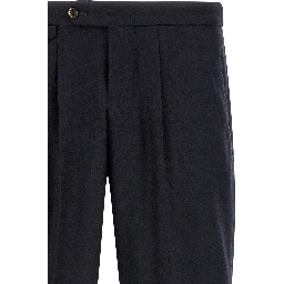 Black Virgin Wool Dress Pants