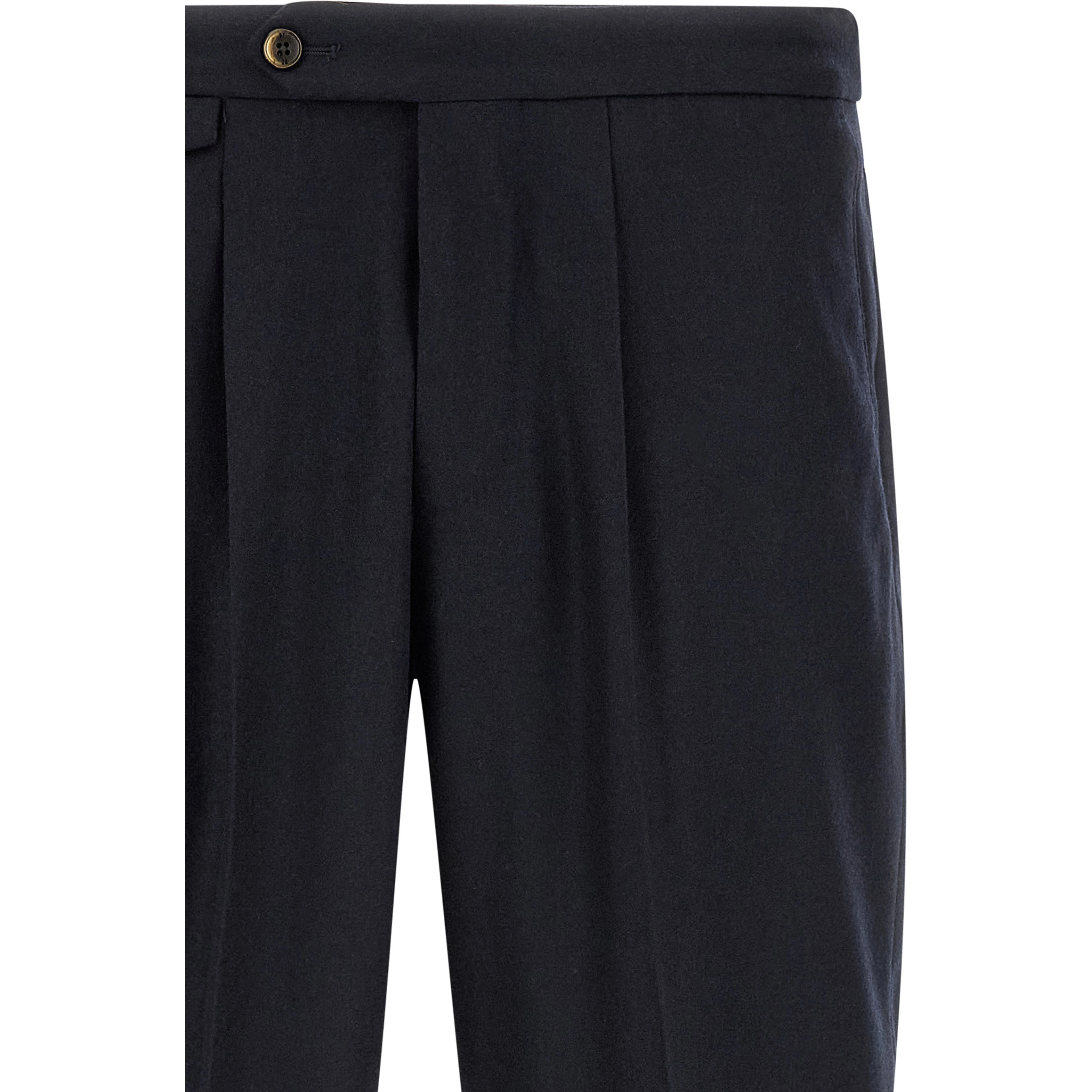 Black Virgin Wool Dress Pants