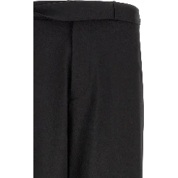 Black Virgin Wool Dress Pants