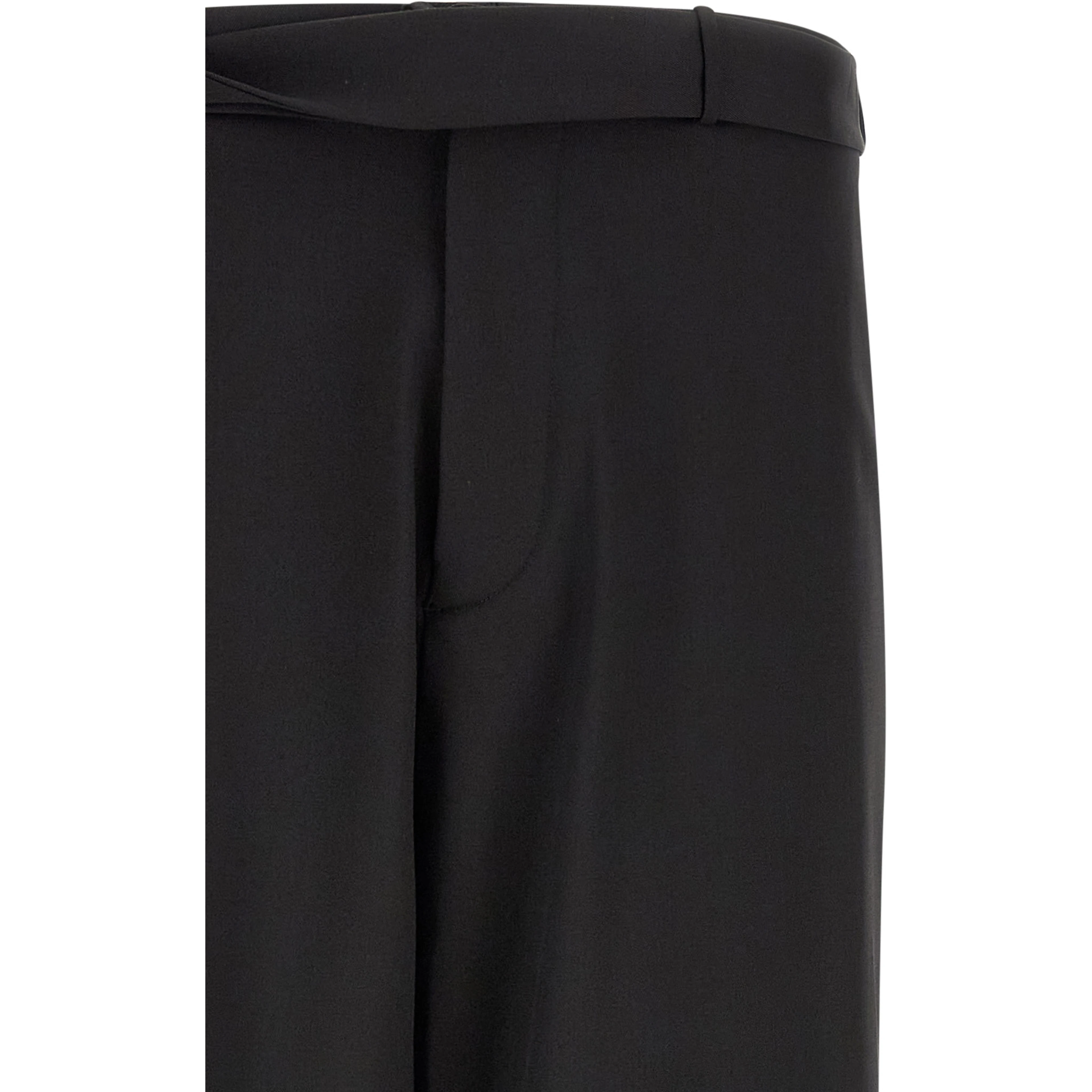 Black Virgin Wool Dress Pants