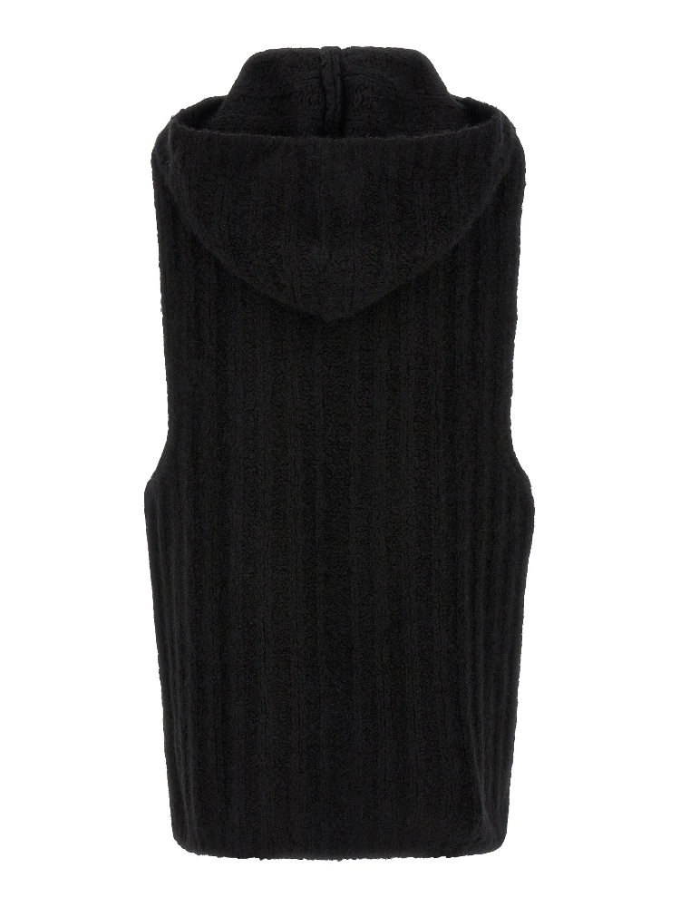 Black Cashmere Sleeveles Sweater alternative