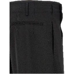 Black Virgin Wool Dress Pants