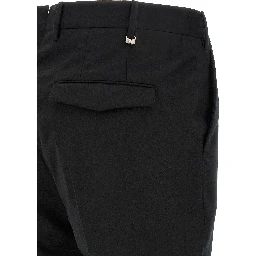 Black Virgin Wool Dress Pants