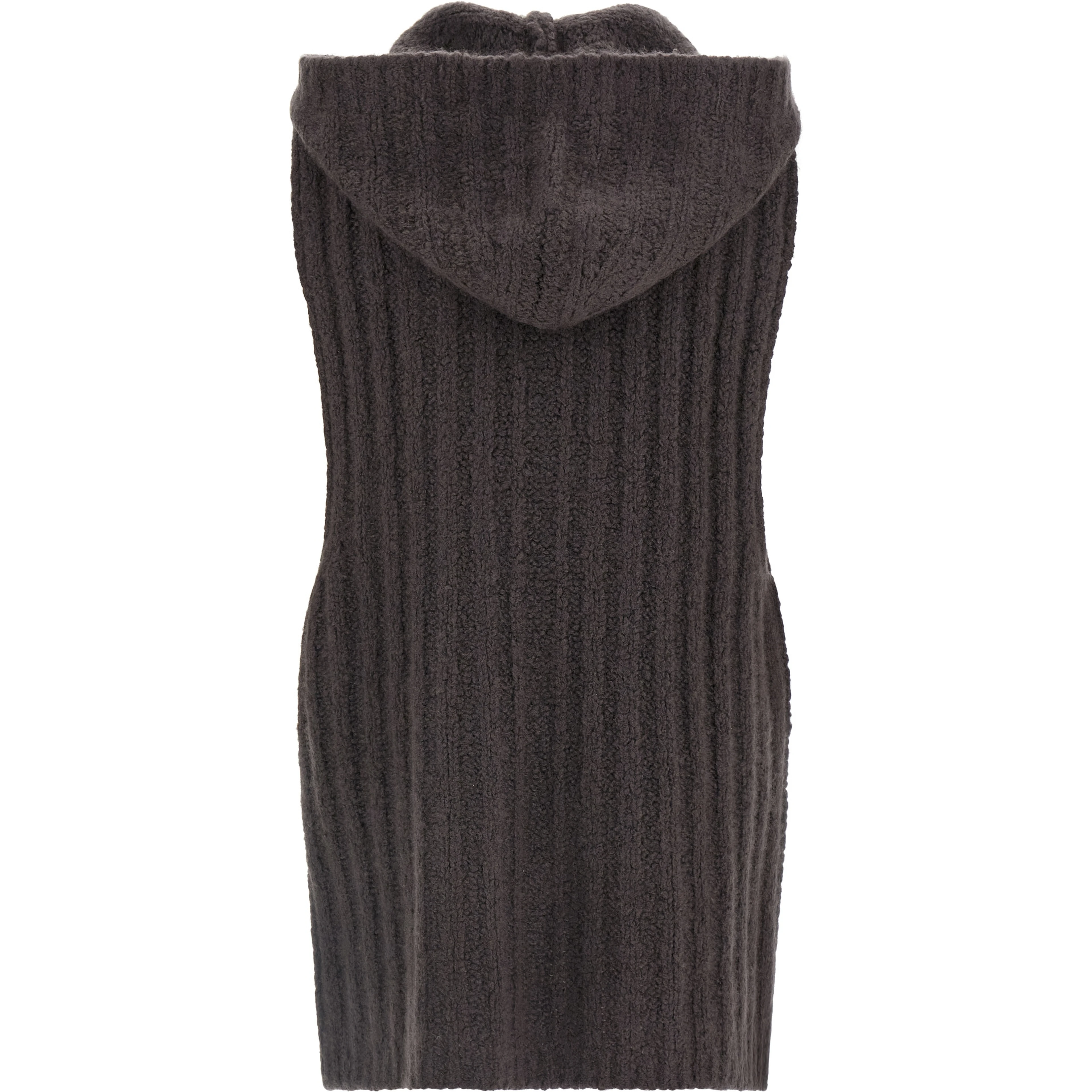 Gray Cashmere Sleeveles Sweater