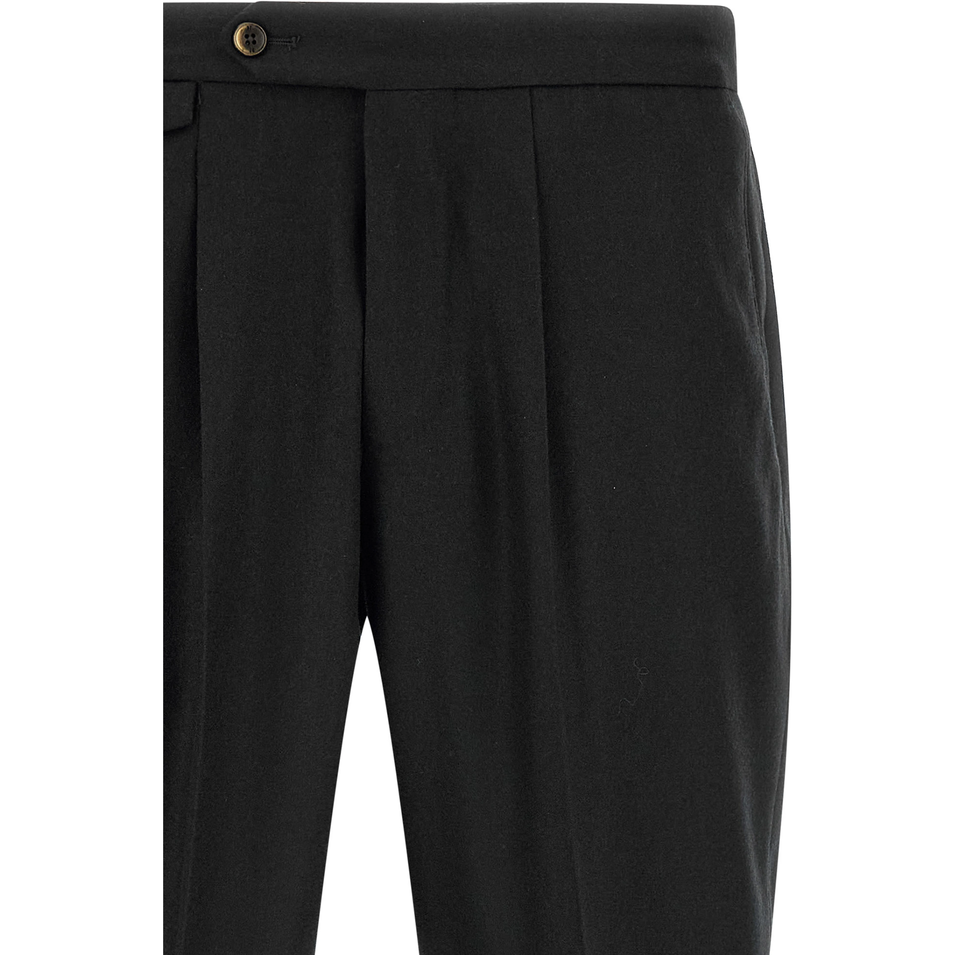 Black Virgin Wool Dress Pants