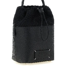 Black Calfskin Shoulder Bag