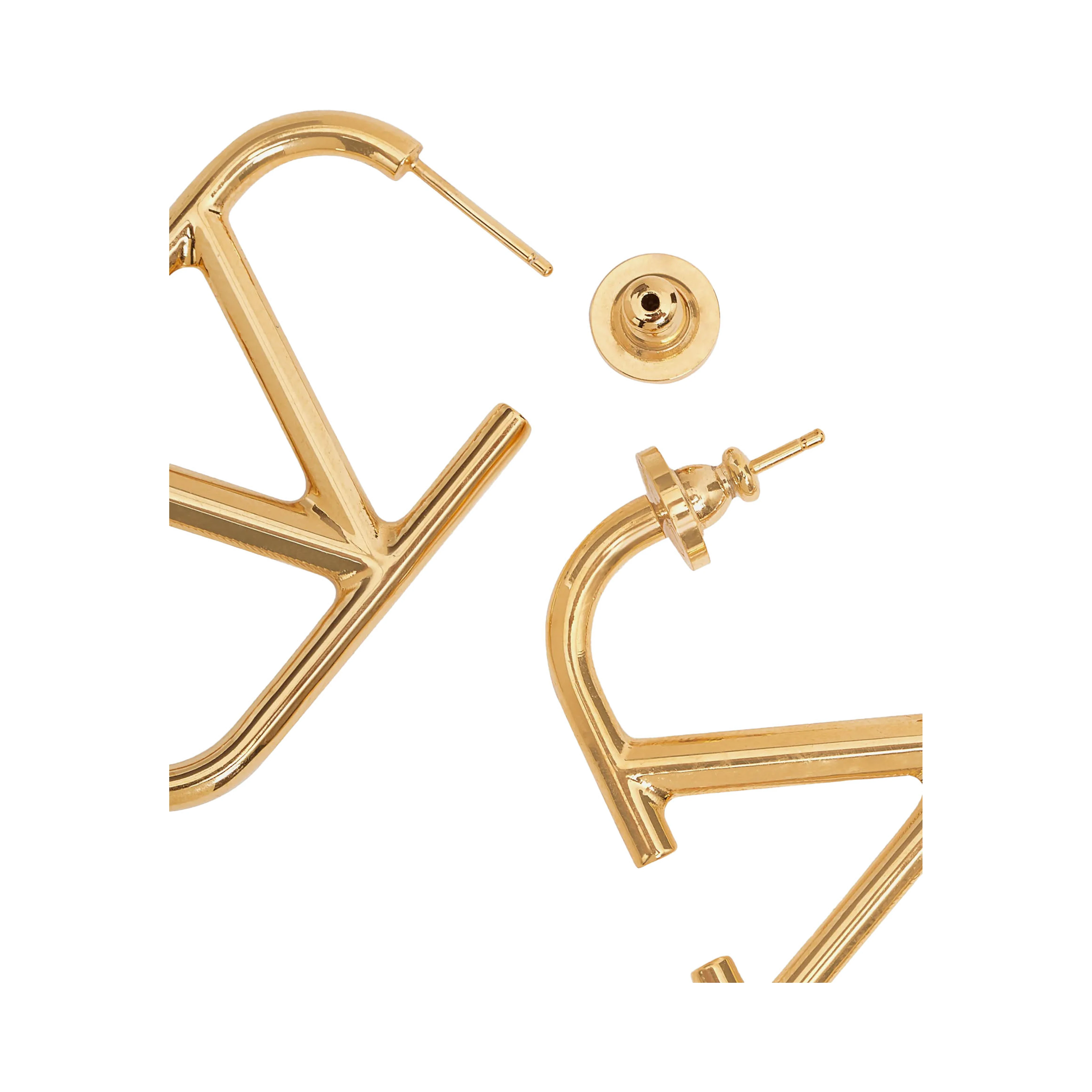 Gold Brass Earrings