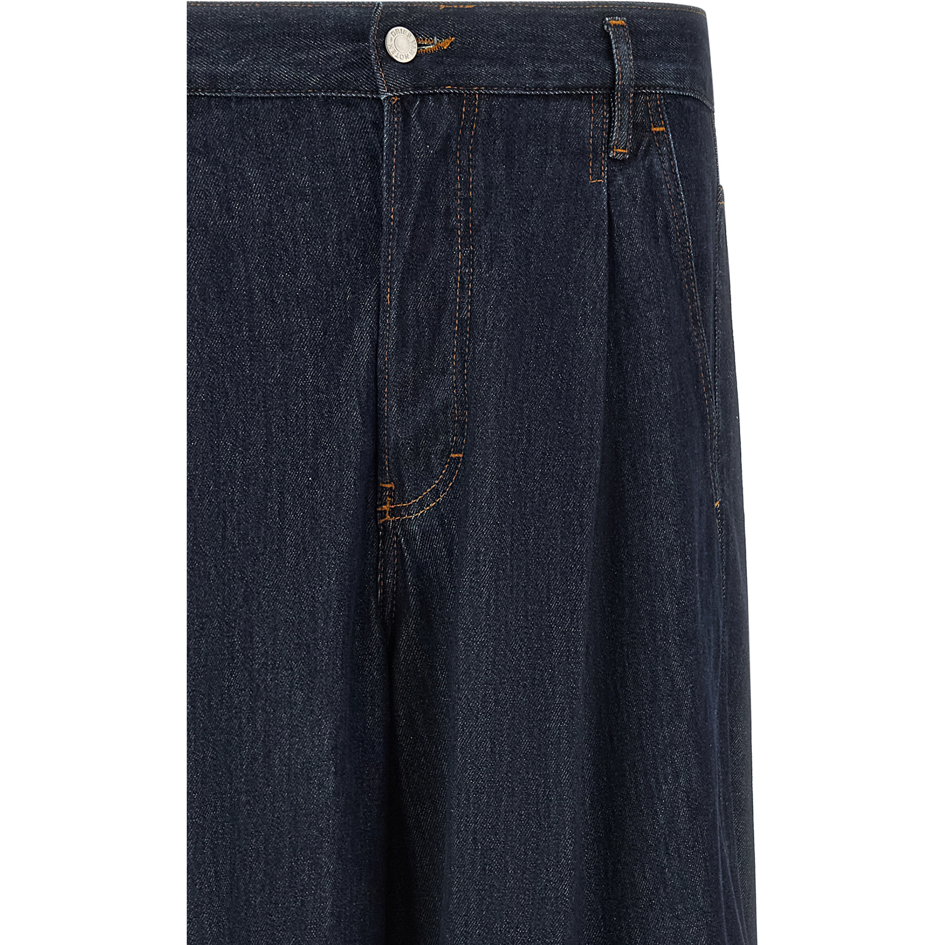 Blue Cotton Jeans Denim