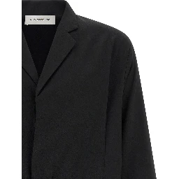 Black Virgin Wool Blazer