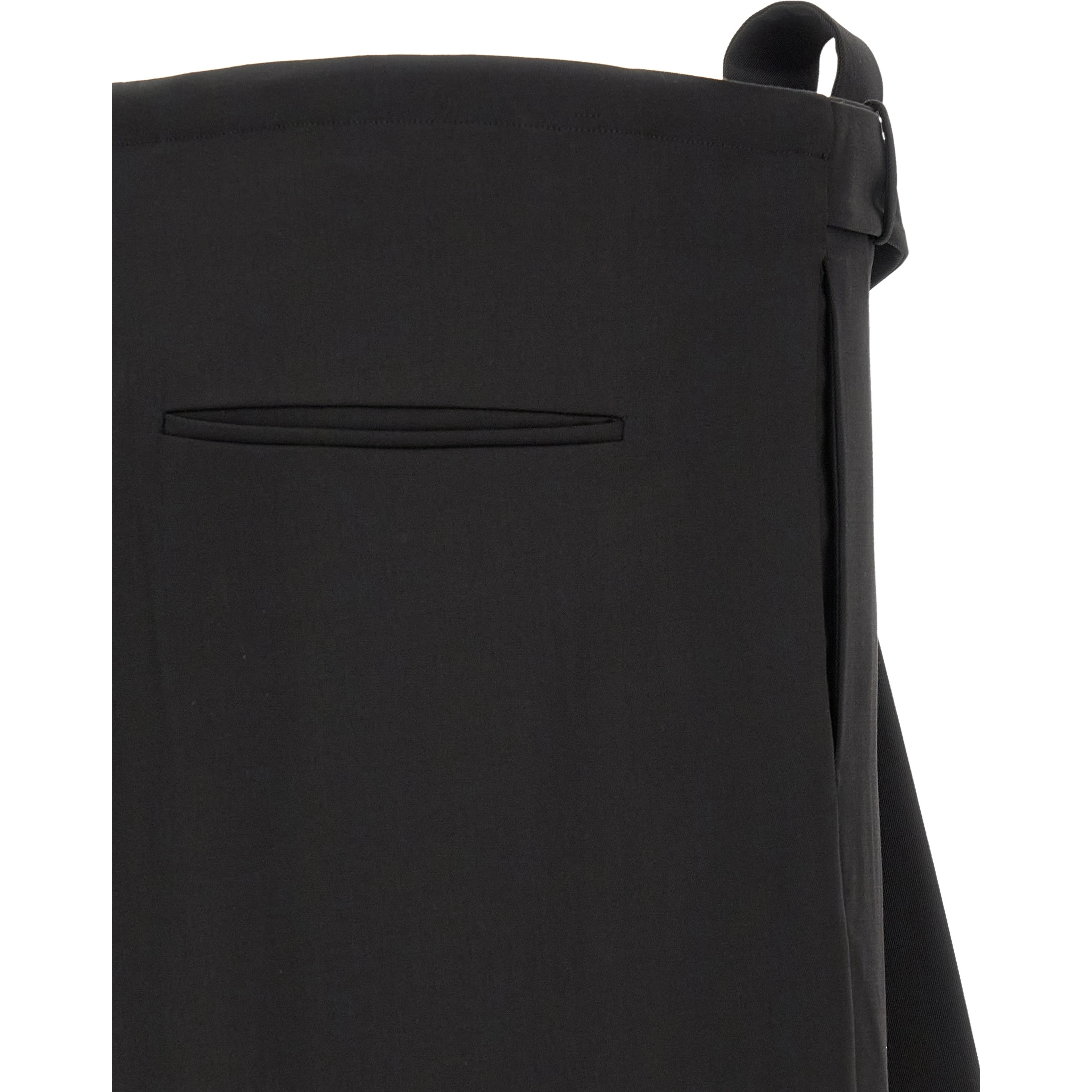 Black Virgin Wool Dress Pants