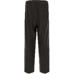 Brown Virgin Wool Dress Pants