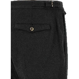 Black Virgin Wool Dress Pants