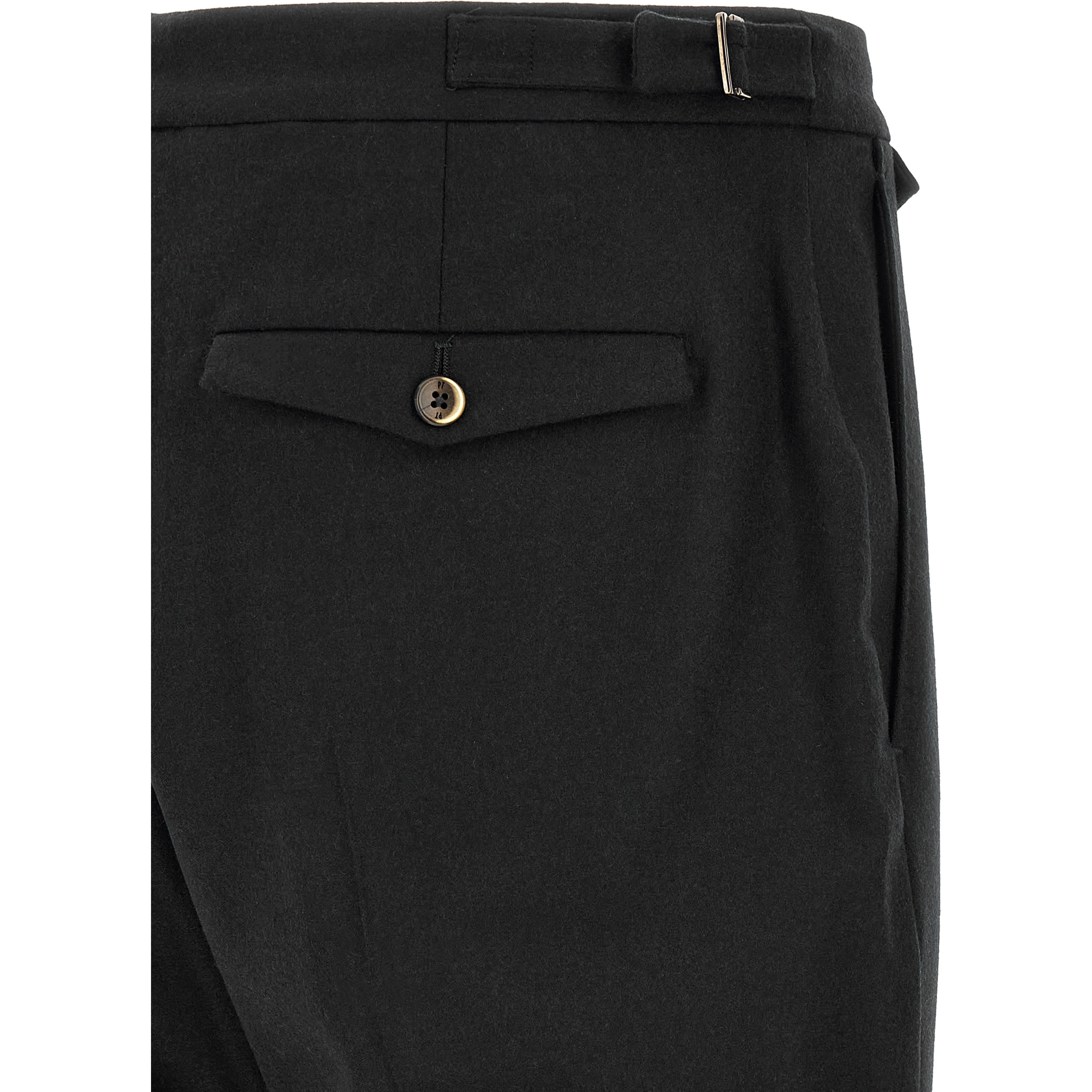 Black Virgin Wool Dress Pants