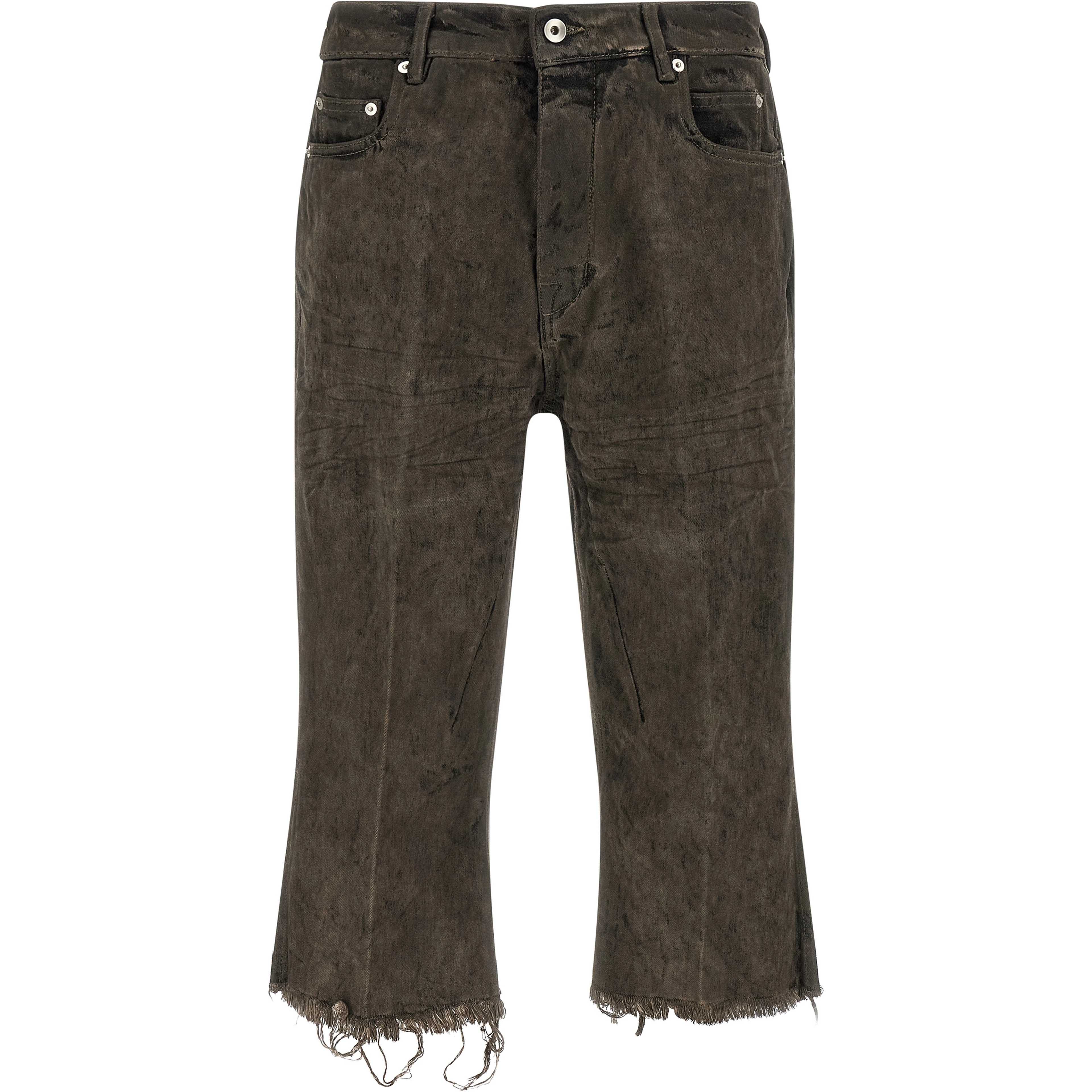 Gray Cotton Bermuda Shorts