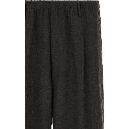 Brown Virgin Wool Dress Pants