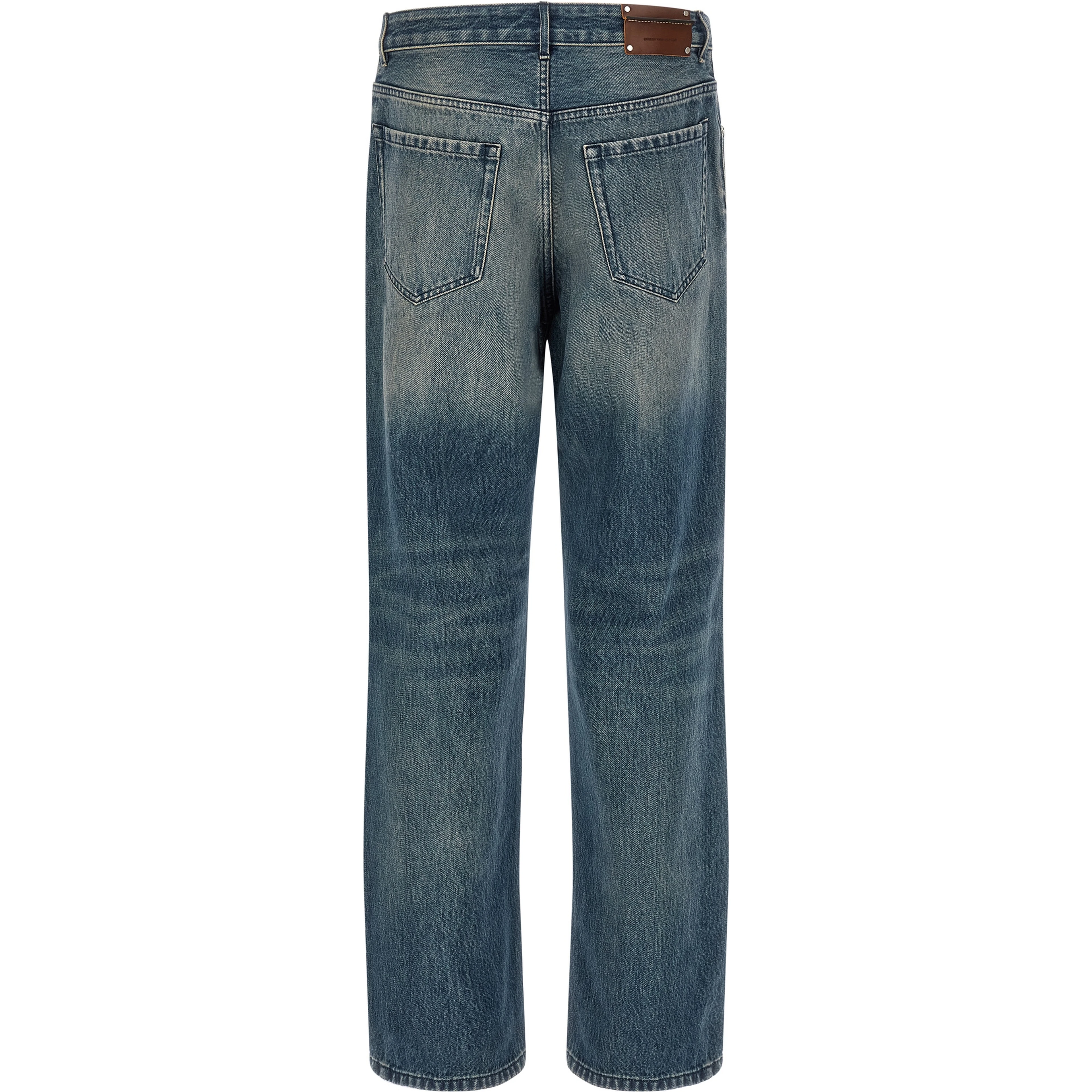 Blue Cotton Relaxed Fit Jeans