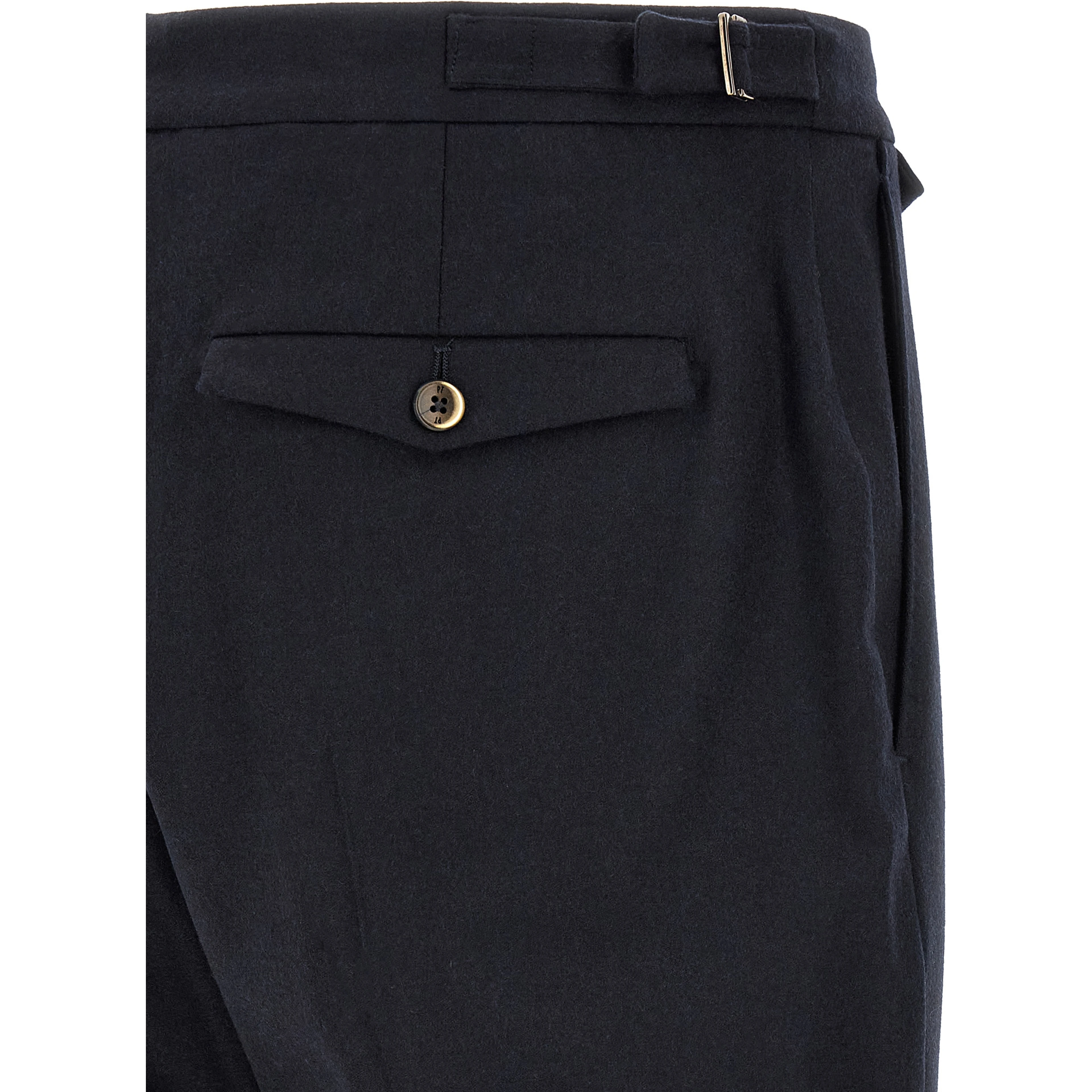 Black Virgin Wool Dress Pants