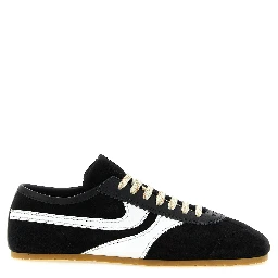 Bicolor Calfskin Athletic Sneakers