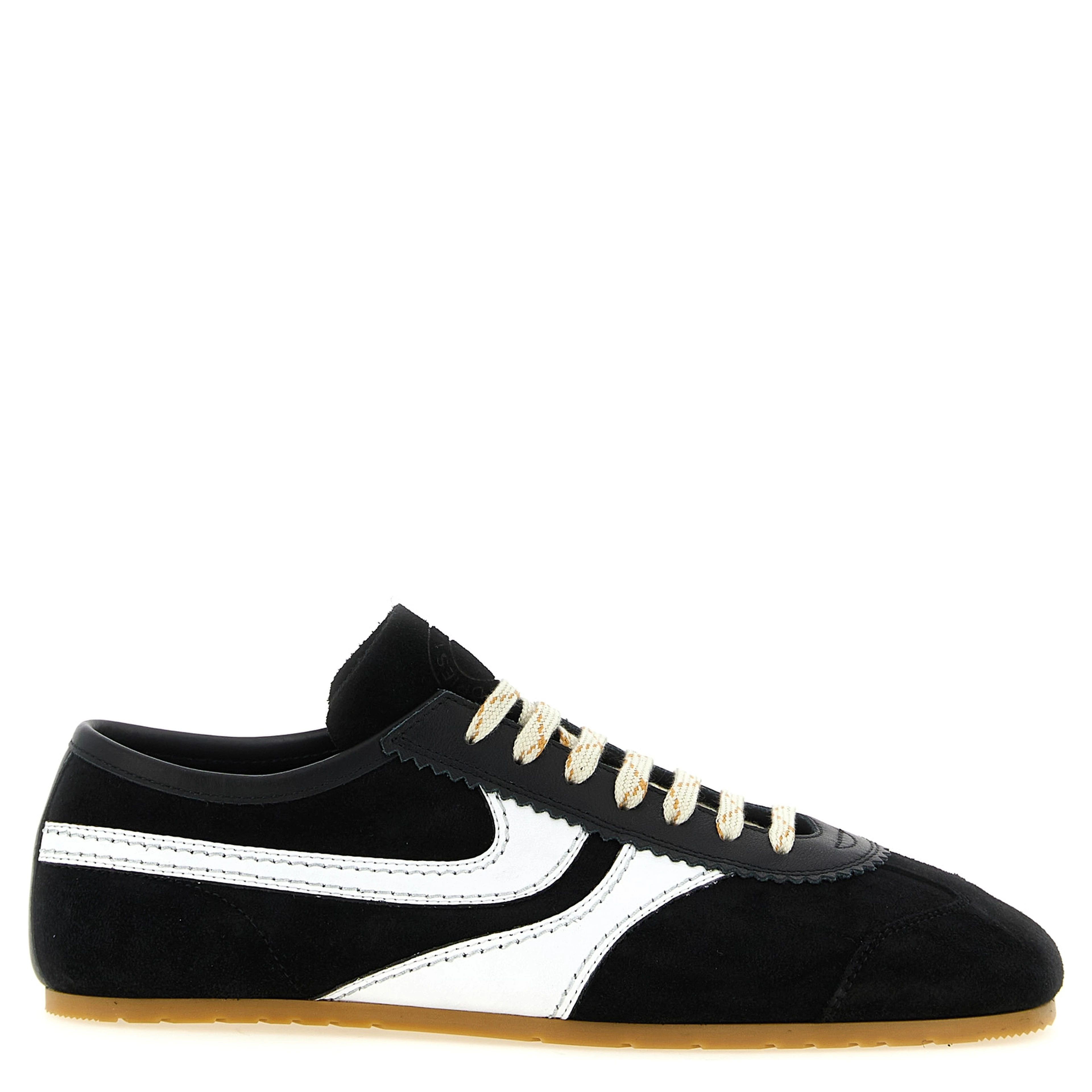 Bicolor Calfskin Athletic Sneakers
