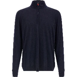 Blue Wool Cardigan
