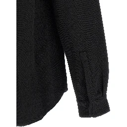 Black Cotton Full-Length Jacket