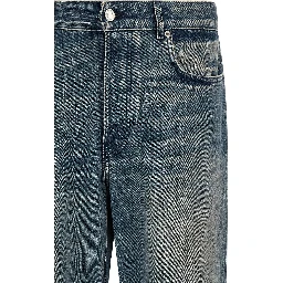 Blue Cotton Relaxed Fit Jeans