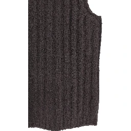 Gray Cashmere Sleeveles Sweater