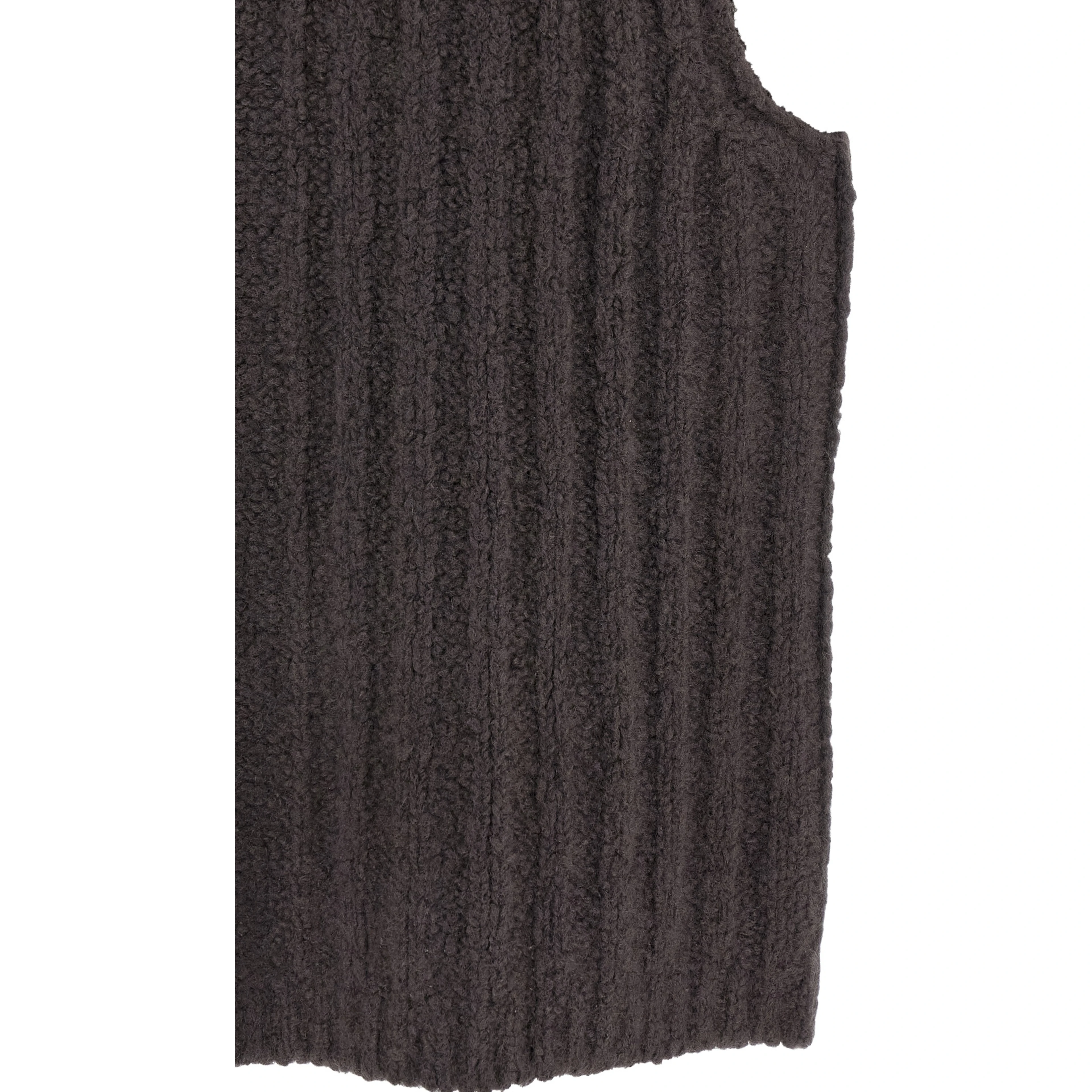 Gray Cashmere Sleeveles Sweater