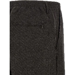 Brown Virgin Wool Dress Pants