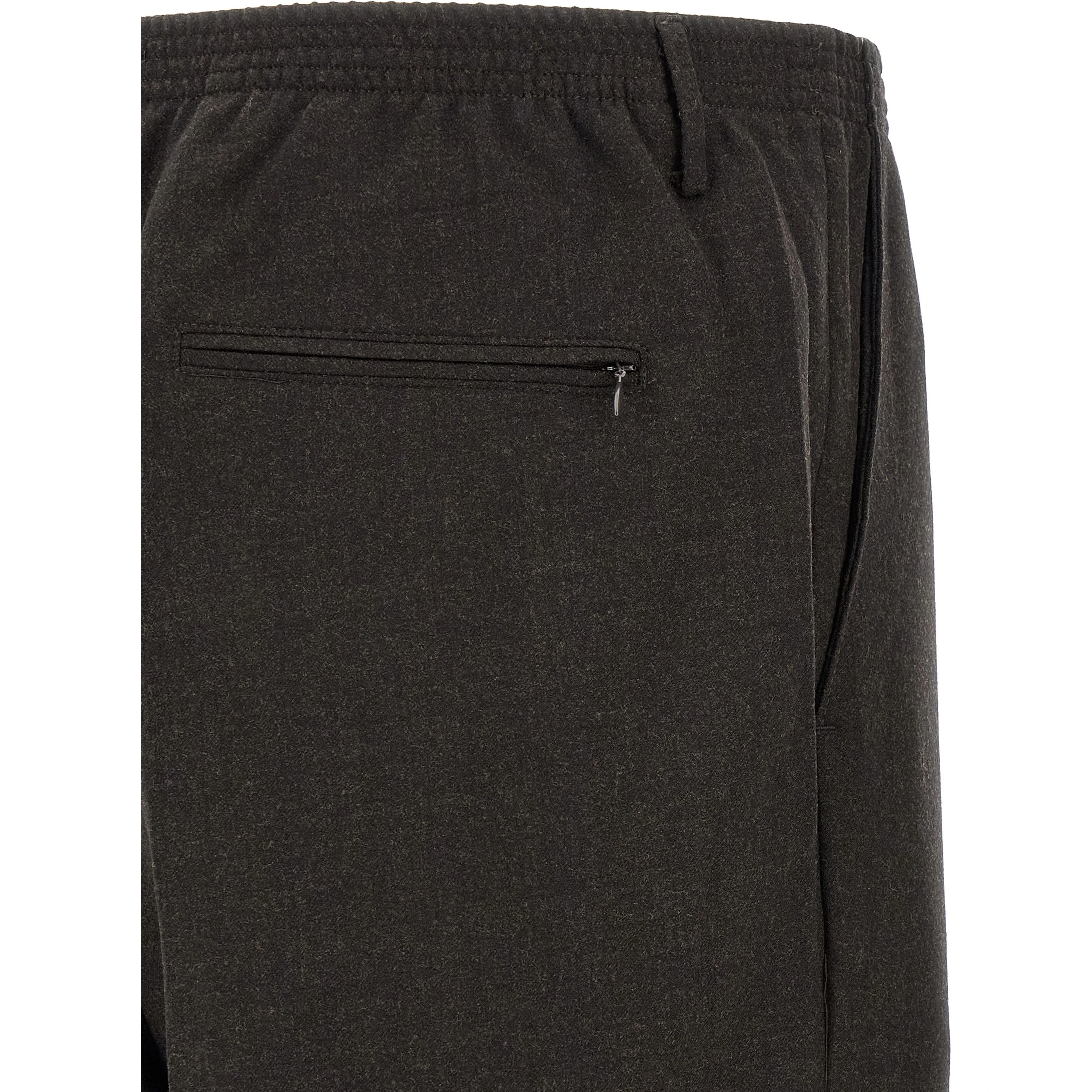Brown Virgin Wool Dress Pants