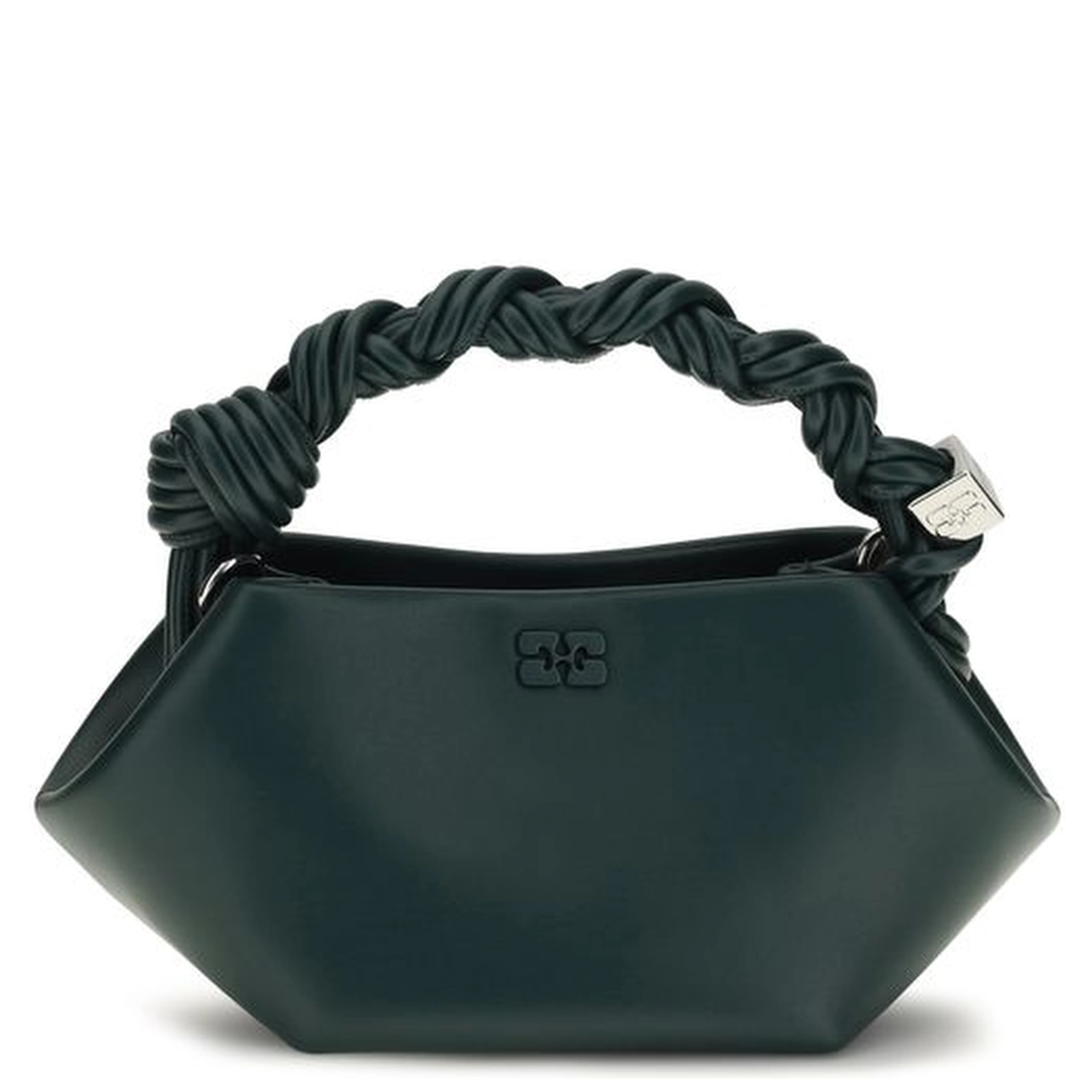 Bicolor Recycled Leather Shoulder Bag