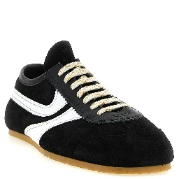 Bicolor Calfskin Athletic Sneakers