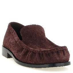 Bordeaux Calfskin Slip-On Loafers