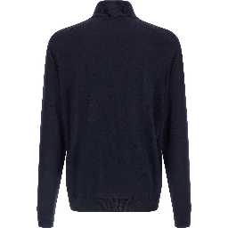 Blue Wool Cardigan