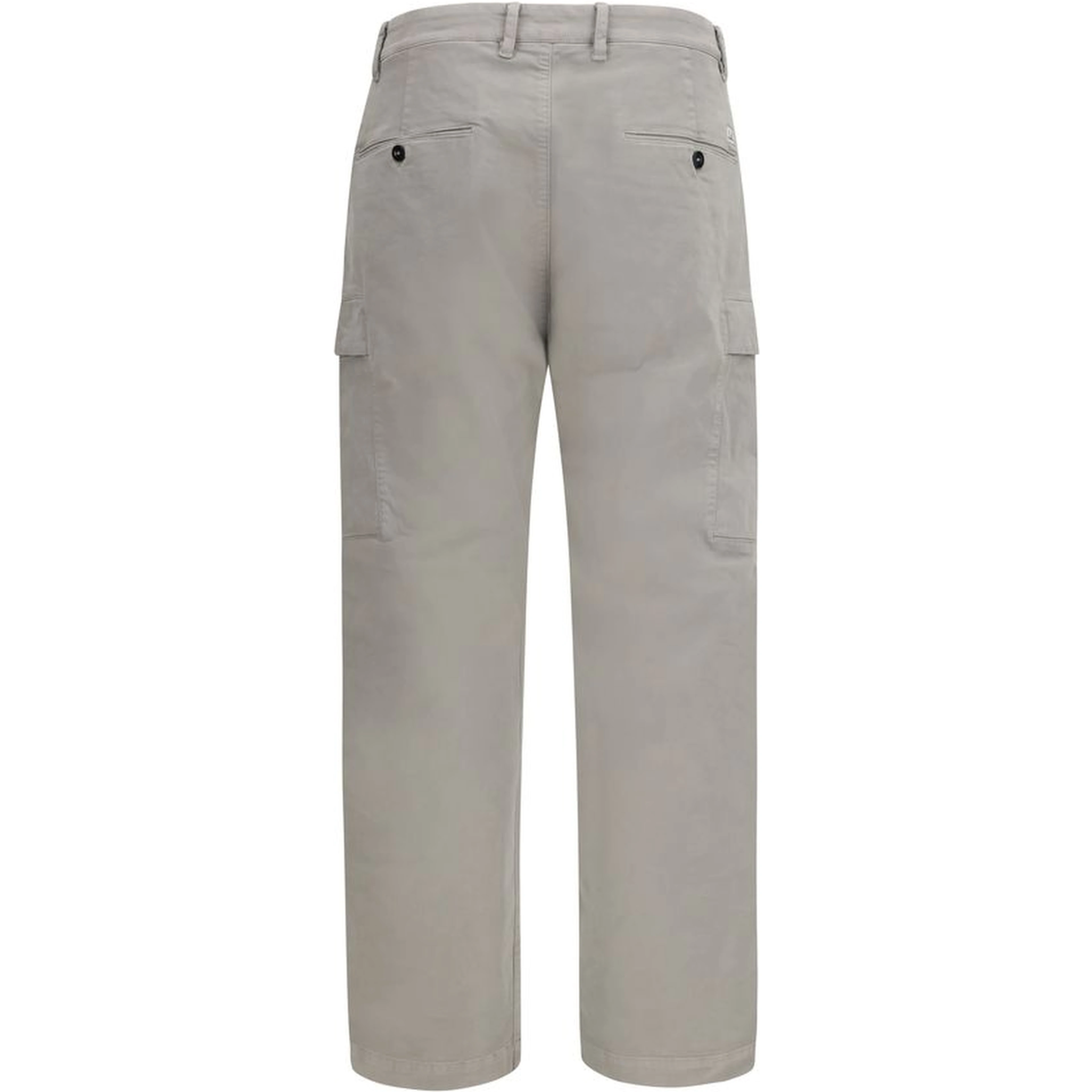 Gray Cotton Cargo Pants
