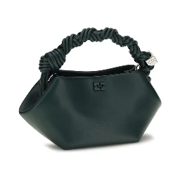 Bicolor Recycled Leather Shoulder Bag