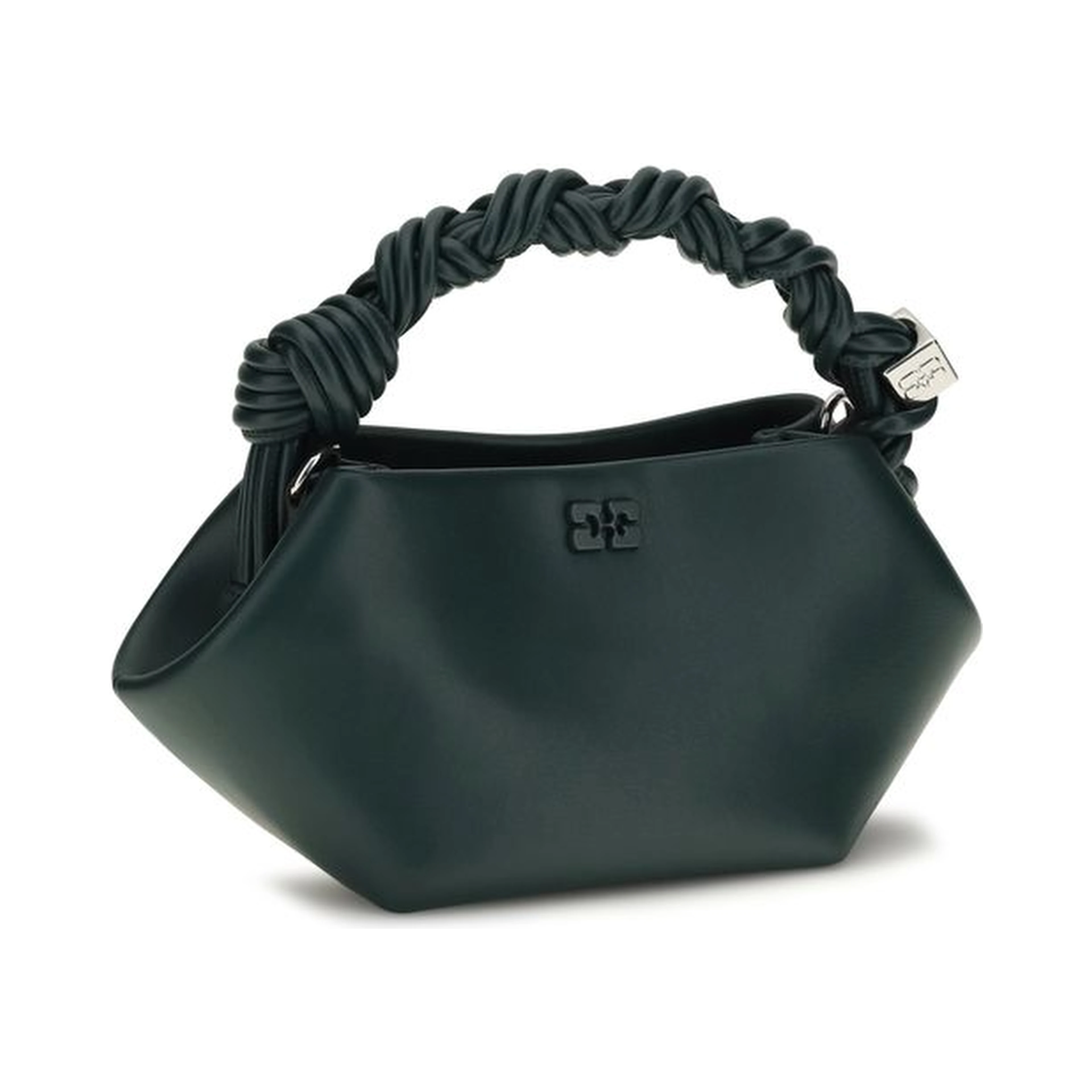 Bicolor Recycled Leather Shoulder Bag