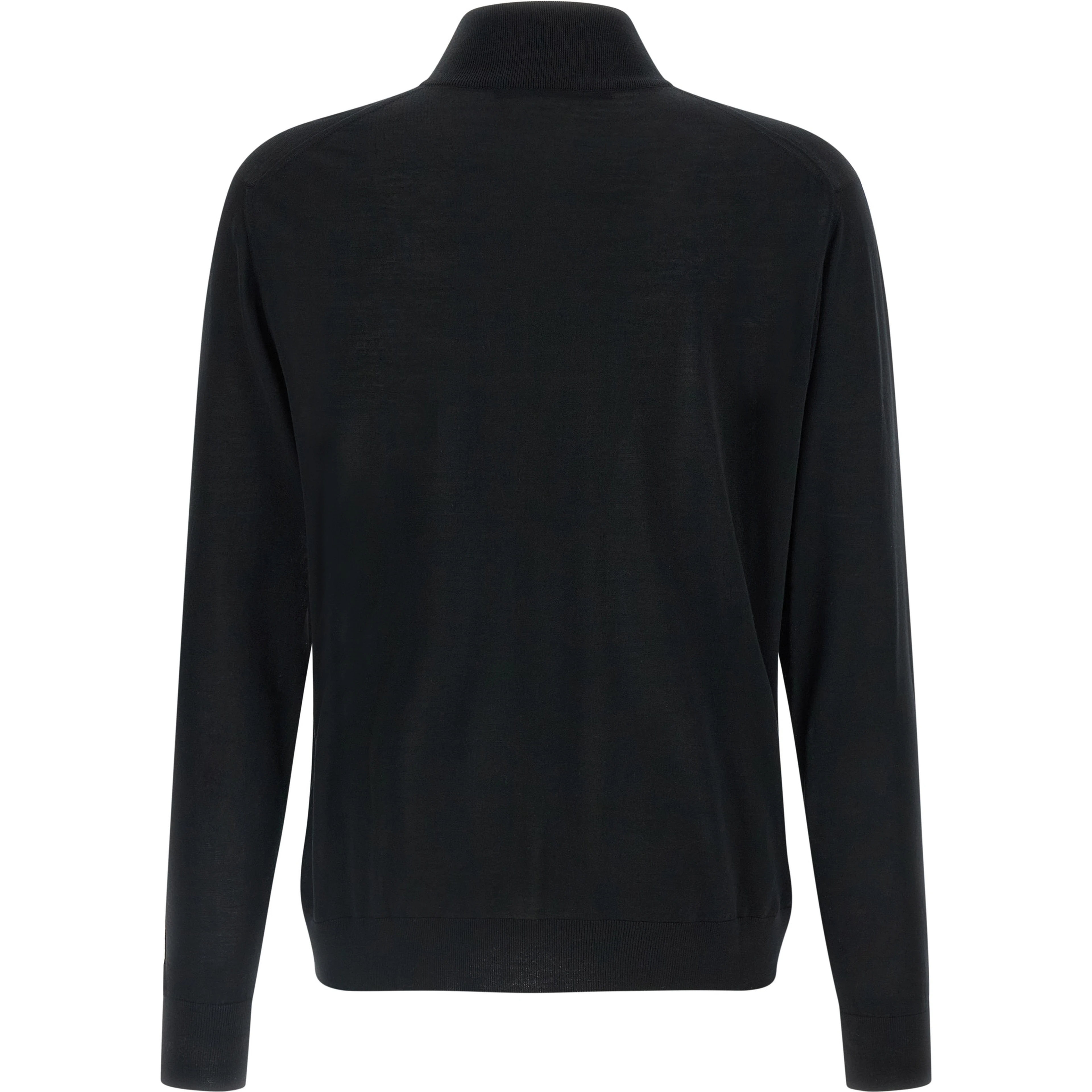 Black Wool Cardigan