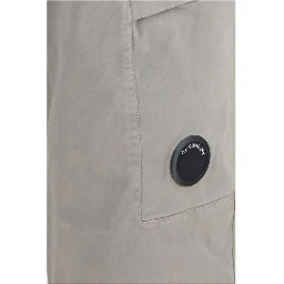 Gray Cotton Cargo Pants