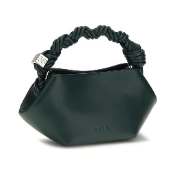 Bicolor Recycled Leather Shoulder Bag